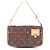 Borsa Louis Vuitton Pochette Accessoires Marrone Rosa Fuschia