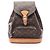 Zaino/Borsa Louis Vuitton Montsouris MM Marrone