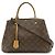 Borsa Louis Vuitton Monogram Montaigne MM Borsa a Spalla Marrone Bianco Monogramma