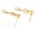 Boucles d'oreilles Tiffany & Co. en or jaune 18K et perles Akoya - vue 3