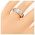 Tiffany & Co Anello per dito Tiffany T in oro bianco 18K e diamante - vista 5