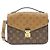 Borsa Louis Vuitton Monogram Reverse Pochette Métis MM M44876 Marrone