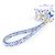 Louis Vuitton Monogram Flower Tile Handbag Pouch Blue - view 4