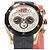 Autre Marque Nivada Swiss Herren Chronograph Schwarz Weiß Rot Golden Gold hardware