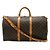 Louis Vuitton Monogram Keepall Bandoulière 50 Borsa Boston Marrone - vista 2