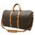Louis Vuitton Monogram Keepall Bandoulière 50 Borsa Boston Marrone - vista 3