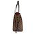 Borsa Tote Louis Vuitton Neverfull MM Damier Marrone Fuschia - vista 4