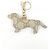 Charm per borsa Gucci beige e marrone scuro pelle tela - vista 3