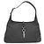 Borsa a tracolla Gucci 28628 in denim e pelle nera Nero