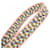 Hermès Tracolla Sangle Zigzag Hermes 077727CK Rosa Bianco Rosso D'oro  - vista 2