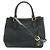 Borsa Tote e Borsa a Spalla in Jacquard Prada Nero - vista 2