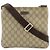 Borsa a tracolla Gucci GG Supreme Plus Beige Marrone scuro