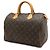 Borsa Louis Vuitton Monogram Speedy 30 Marrone - vista 3