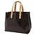 Borsa Tote Louis Vuitton Monogram Vernis Lead PM Bordò - vista 3