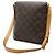 Borsa a tracolla corta Louis Vuitton Monogram Musette Salsa Marrone - vista 3
