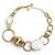 COLLANA PHILIPPE FERRANDIS CHUNKY RAS DEL COLLO CON MAGLIE XXL MADREPERLA D'oro