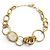 COLLANA PHILIPPE FERRANDIS CHUNKY RAS DEL COLLO CON MAGLIE XXL MADREPERLA D'oro - vista 2