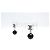 NEW CHANEL MINI CC LOGO PENDANT STRASS PEARL EARRINGS Silvery - view 3