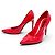 DECOLLATE LOUIS VUITTON EYELINE 36.5 IN PELLE LACCATA ROSSA Rosso