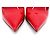 DECOLLATE LOUIS VUITTON EYELINE 36.5 IN PELLE LACCATA ROSSA Rosso - vista 4