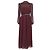 Autre Marque Vestido de chiffon Saloni Jacqui B com cinto em seda bordô Vermelho Bordeaux