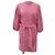 Ganni Falten Mini-Kleid mit Bindegürtel aus rosa Polyester Pink