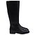 Stivali alti con zip in pelle nera Stuart Weitzman Nero