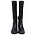Stivali alti con zip in pelle nera Stuart Weitzman Nero - vista 2