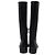 Stivali alti con zip in pelle nera Stuart Weitzman Nero - vista 4