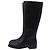 Stivali alti con zip in pelle nera Stuart Weitzman Nero - vista 5