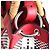 Borsa shopper Fendi Runaway Plaid in tela rossa Rosso - vista 11