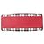 Borsa shopper Fendi Runaway Plaid in tela rossa Rosso - vista 5