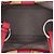 Borsa shopper Fendi Runaway Plaid in tela rossa Rosso - vista 6