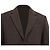 AMI Paris Single-Breasted Coat in Brown Virgin Wool  Red - view 2