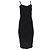 Abito midi aderente Max Mara in viscosa nera Nero