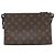 Borsa Pouch Trio Monogram in pelle Taurillon Louis Vuitton M59681 Nero - vista 2