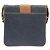 Borsa a tracolla in denim e pelle Christian Dior Marrone Blu - vista 2