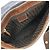 Borsa a tracolla in denim e pelle Christian Dior Marrone Blu - vista 7