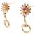 Orecchini Gucci in oro rosa 18K con rubini e zaffiri - vista 2