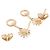 Orecchini Gucci in oro rosa 18K con rubini e zaffiri - vista 3