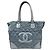 Borsa Tote Chanel Paris New York Line Coco Mark Marrone