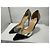 Christian Louboutin Tac Clac 100 Glitter Black Silber Patent 37 - Ansicht 2