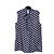 Prada Blusa de Seda Twill Azul Marino sin Mangas