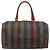 Fendi Vintage Pequin Boston Coated Canvas Large Marrone - vista 2