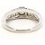 Autre Marque 18K Weißgold- und Gelbdiamant-Ring Golden - Ansicht 4