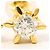 Autre Marque Orecchini a lobo in oro giallo 18K e diamanti D'oro - vista 3