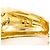 Autre Marque Orecchini a clip in oro 18K con diamanti D'oro - vista 4