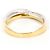 Autre Marque Platin- und Gelbgold-Ring mit Diamant Golden - Ansicht 3