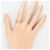 Autre Marque Platin- und Gelbgold-Ring mit Diamant Golden - Ansicht 6