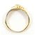 Autre Marque 18K Gelbgold- und Platin-Ring mit Diamant Golden - Ansicht 2